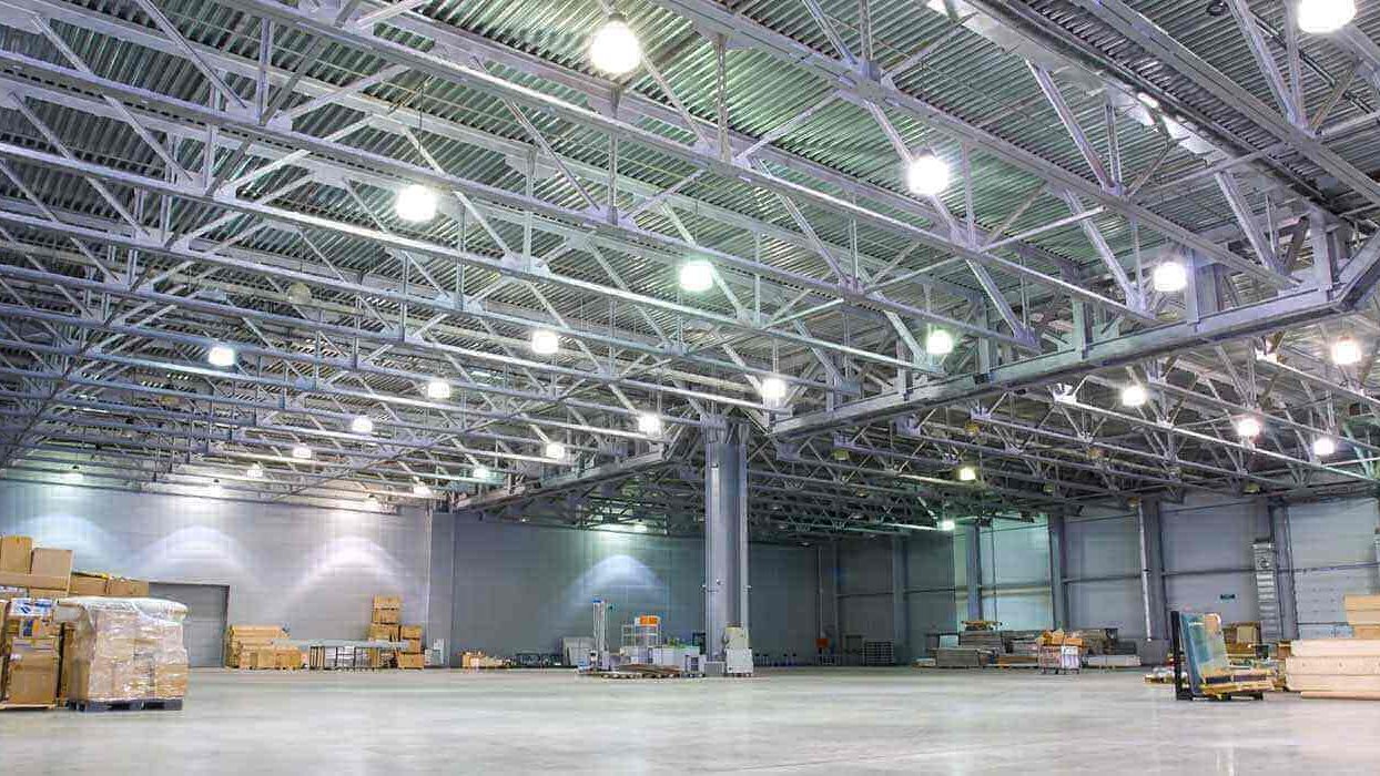 Warehouse high-bay retrofit — EVO lighting project
